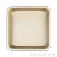 Homyl Square Baking Sheet Cookie Toast Oven Tray Muffins Bread Loaf Pan Super thermal conductivity 8 inch - Gold - B07DNDYQ82